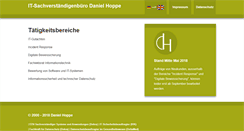 Desktop Screenshot of danielhoppe.de