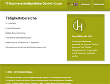 Tablet Screenshot of danielhoppe.de