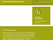 Tablet Screenshot of danielhoppe.com